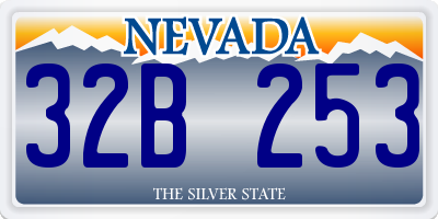 NV license plate 32B253
