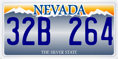 NV license plate 32B264