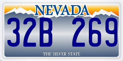 NV license plate 32B269