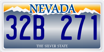 NV license plate 32B271