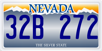 NV license plate 32B272