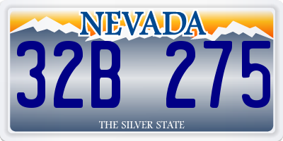 NV license plate 32B275