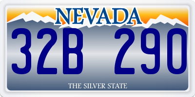 NV license plate 32B290