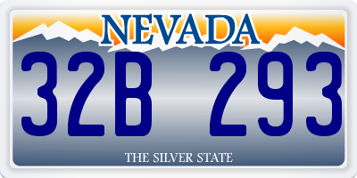 NV license plate 32B293
