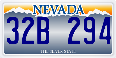 NV license plate 32B294