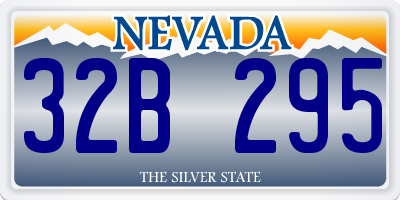 NV license plate 32B295