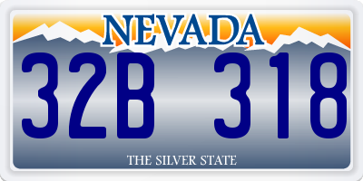 NV license plate 32B318