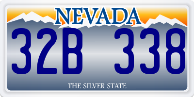 NV license plate 32B338