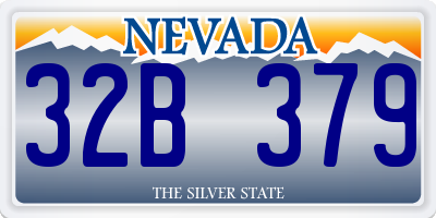 NV license plate 32B379