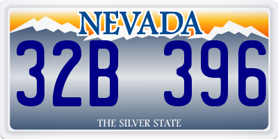 NV license plate 32B396
