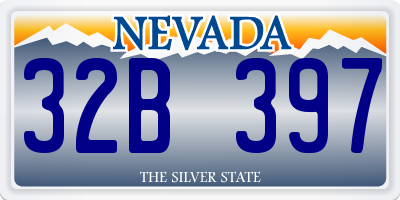 NV license plate 32B397