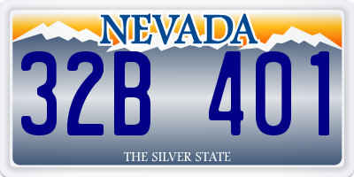 NV license plate 32B401