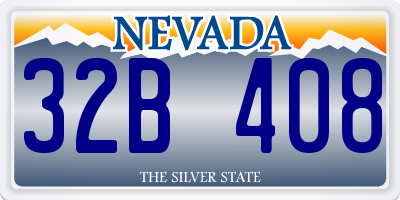 NV license plate 32B408