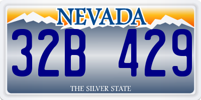NV license plate 32B429