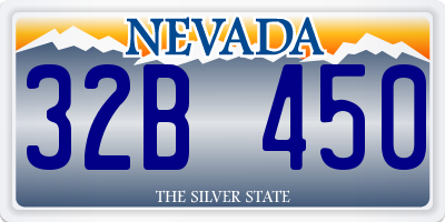 NV license plate 32B450