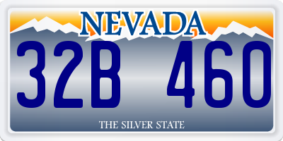 NV license plate 32B460