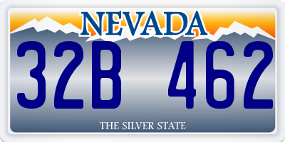 NV license plate 32B462