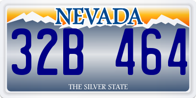 NV license plate 32B464