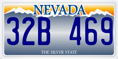 NV license plate 32B469