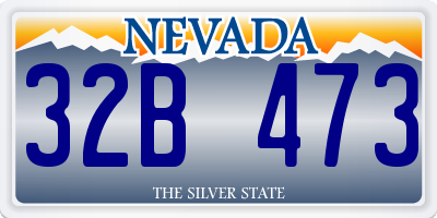NV license plate 32B473