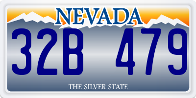 NV license plate 32B479