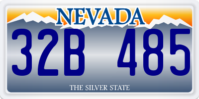 NV license plate 32B485