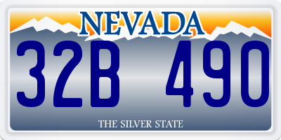 NV license plate 32B490