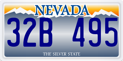 NV license plate 32B495