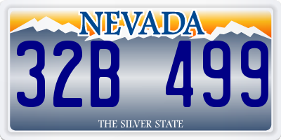 NV license plate 32B499