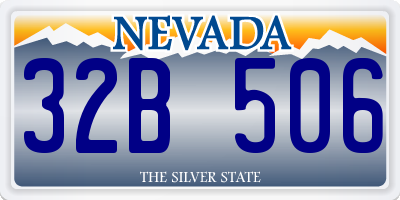 NV license plate 32B506