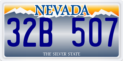 NV license plate 32B507