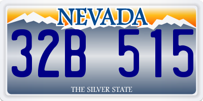 NV license plate 32B515