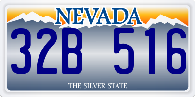 NV license plate 32B516