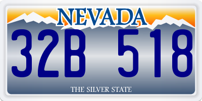 NV license plate 32B518