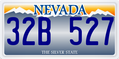 NV license plate 32B527