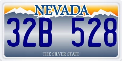 NV license plate 32B528