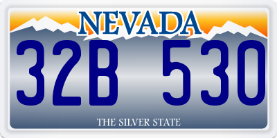 NV license plate 32B530