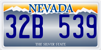 NV license plate 32B539