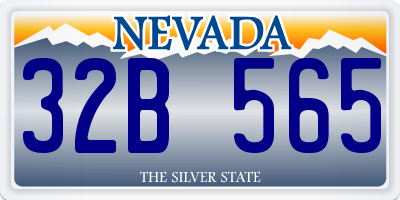 NV license plate 32B565