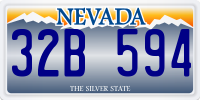 NV license plate 32B594