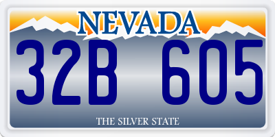 NV license plate 32B605
