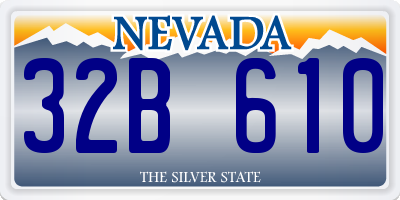 NV license plate 32B610