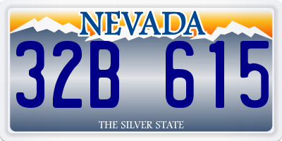 NV license plate 32B615