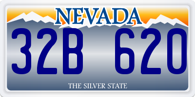 NV license plate 32B620