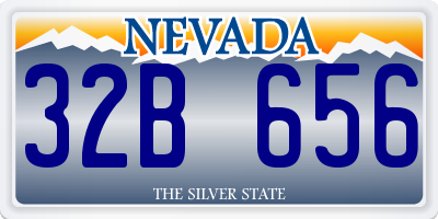 NV license plate 32B656