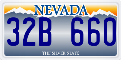 NV license plate 32B660