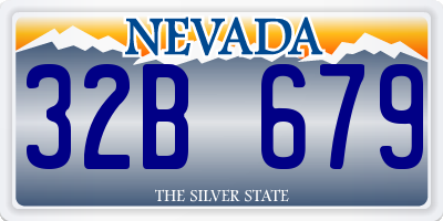 NV license plate 32B679
