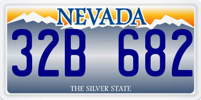 NV license plate 32B682