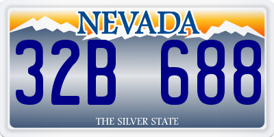 NV license plate 32B688