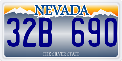 NV license plate 32B690